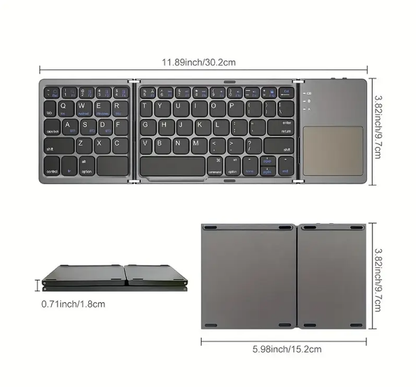 Teclado Plegable Ultra Fino con Touchpad